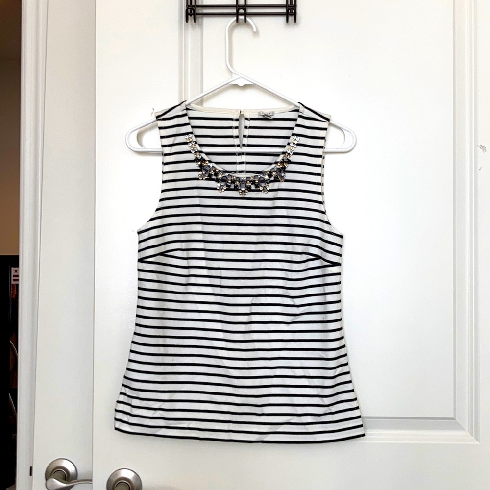 Striped jewel-collared tank